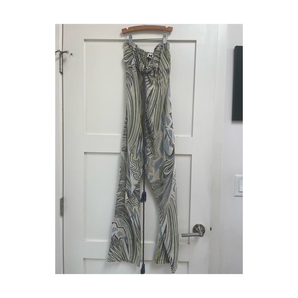 Missoni jumper in beautiful greens and blues. Use as coverup or great summer pc